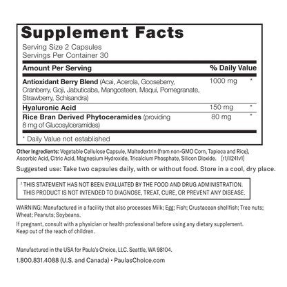 Hyaluronic Acid + Ceramide Dietary Supplement