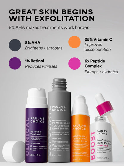 6% Mandelic Acid + 2% Lactic Acid Liquid Exfoliant