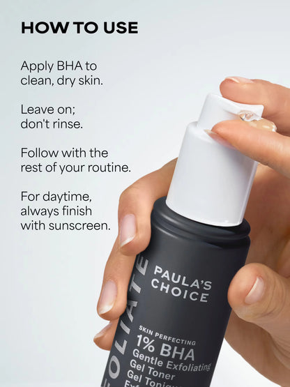 1% BHA Gentle Exfoliating Gel Toner