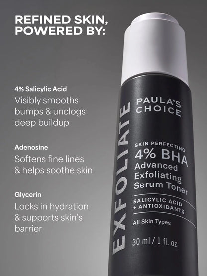 4% BHA Advanced Exfoliating Serum Toner