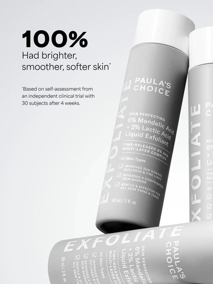 6% Mandelic Acid + 2% Lactic Acid Liquid Exfoliant
