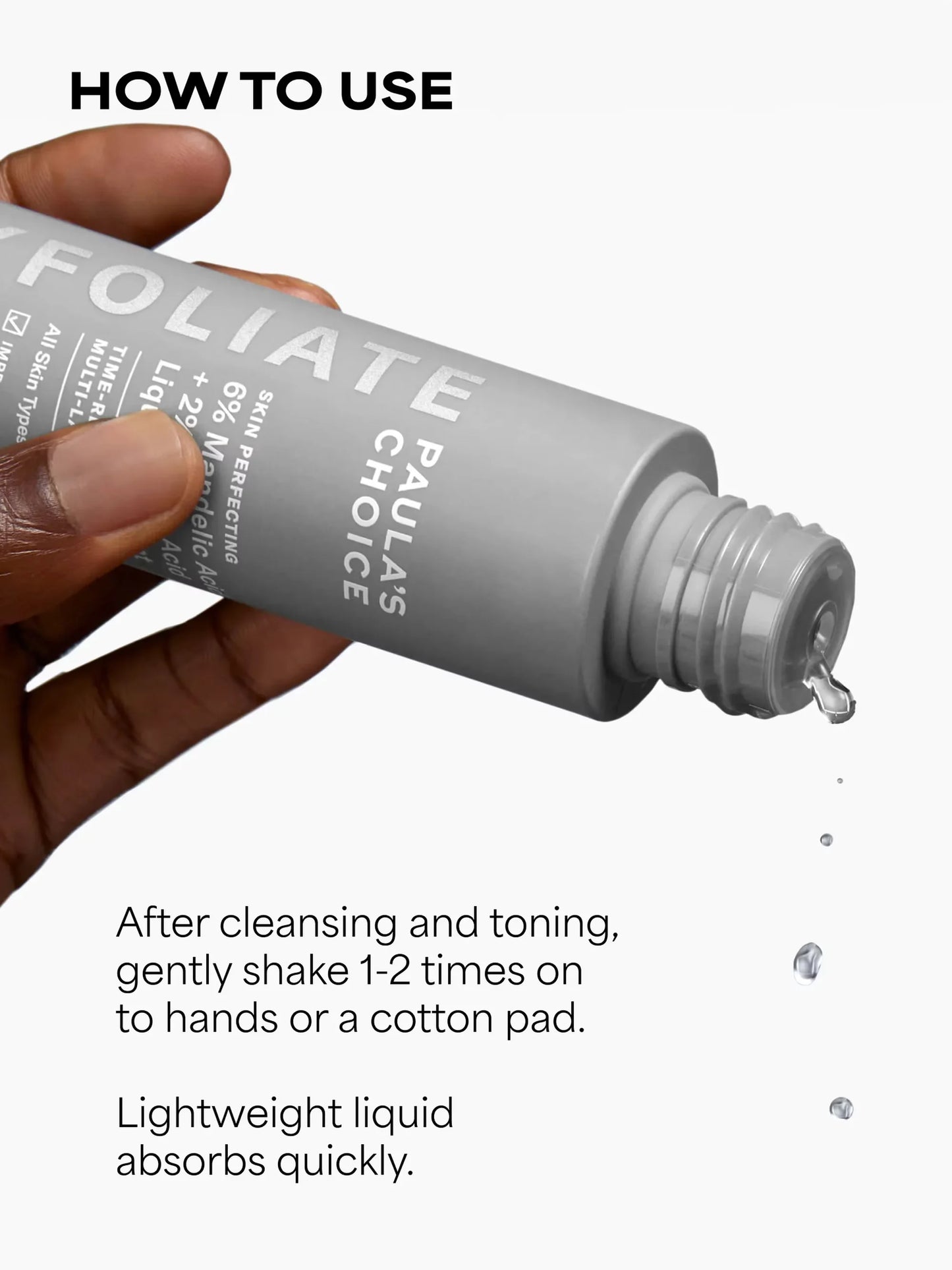 6% Mandelic Acid + 2% Lactic Acid Liquid Exfoliant