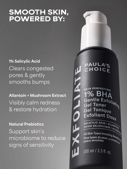 1% BHA Gentle Exfoliating Gel Toner